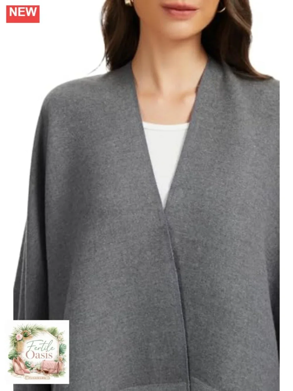 Oversized Open Front Poncho Cape Cardigan Shawl Wrap for Women Fall Winter